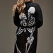 Black Kimono, Skeleton Lovers Kimono, Eternal Embrace, Skeleton Robe ...