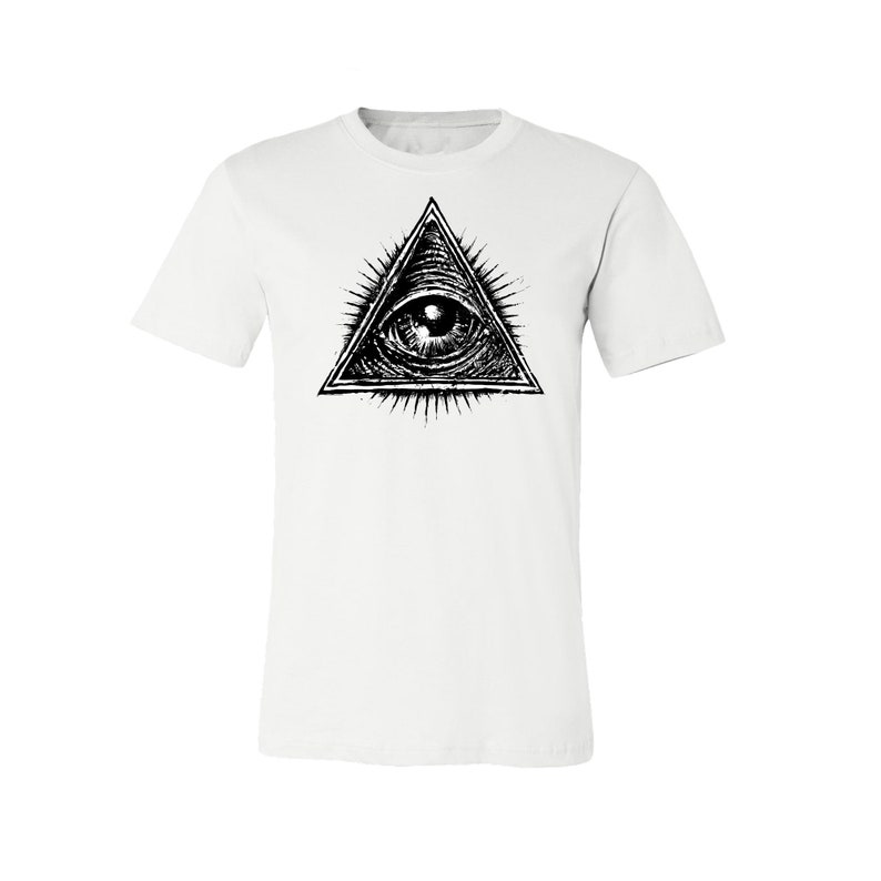 All Seeing Eye shirt mens occult occult occult shirt white | Etsy