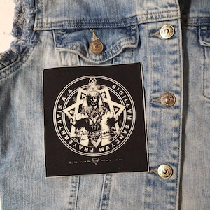 Aleister Crowley, cloth patch, canvas patch, cotton patch, fabric patch,Occult, DIY, small patch, battle vest, Aleister Crowley patch,