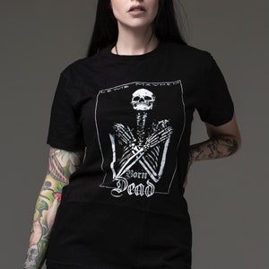 born dead, t shirt, skeleton tee, skeleton, occult fashion, occult shirt, goth shirt, occult, nugoth, ribcage shirt, goth tee, ribcage