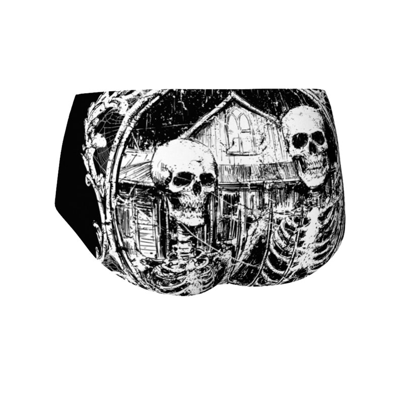 American Gothic, mini shorts, occult clothing, skeletons, skeleton booty shorts, booty shorts, shot shorts, skull, occult clothing, gothic image 6