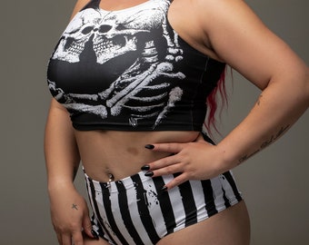 skull love, swimwear, gothic, swimsuit, swim, occult, skeleton lovers, goth swim suit, active wear, eternal embrace, nugoth, skeleton, swim