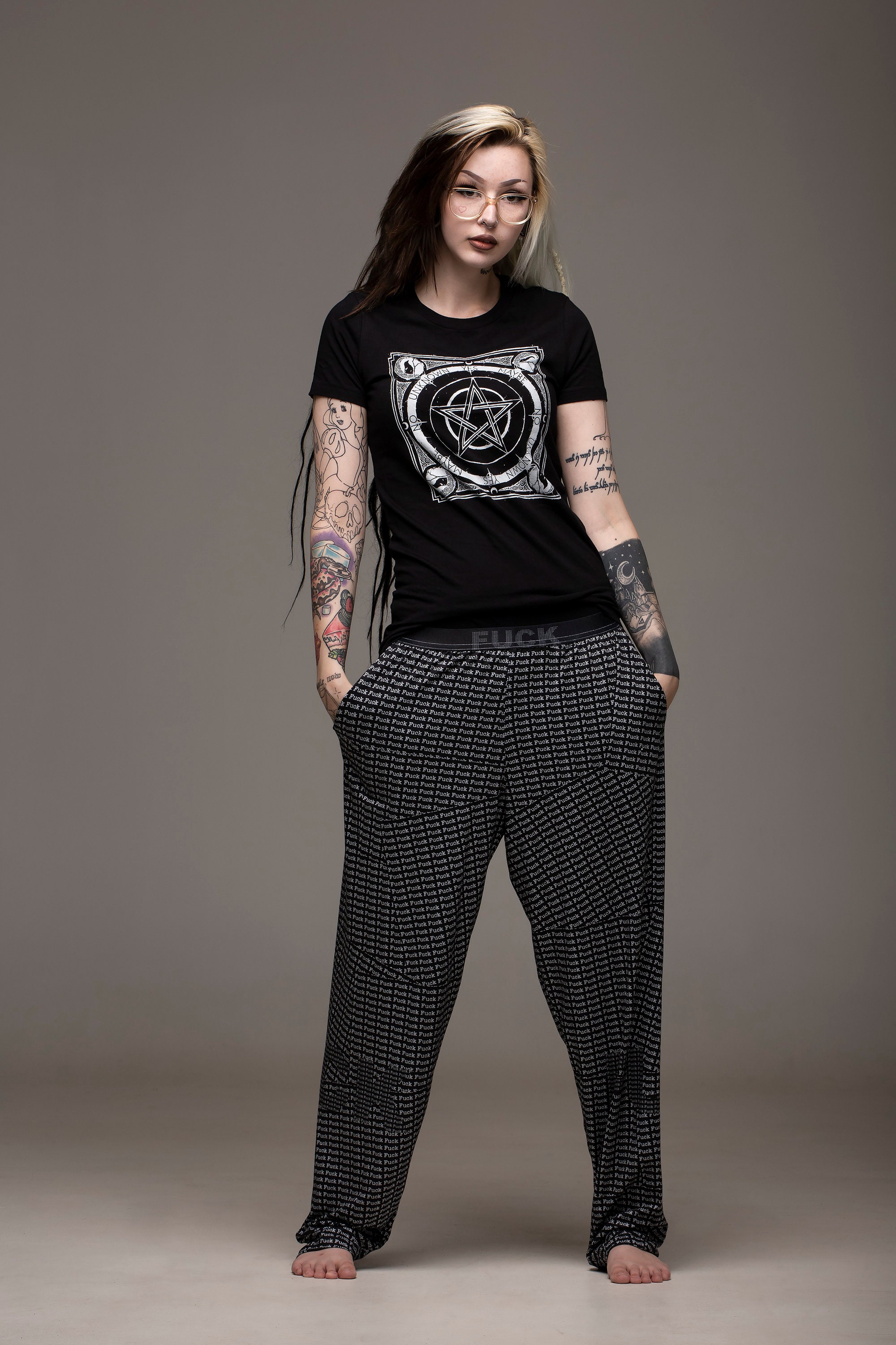 Fuck, Comfy Pants, FUCK, Fuck All Over Print, Offensive Pants, Pjs
