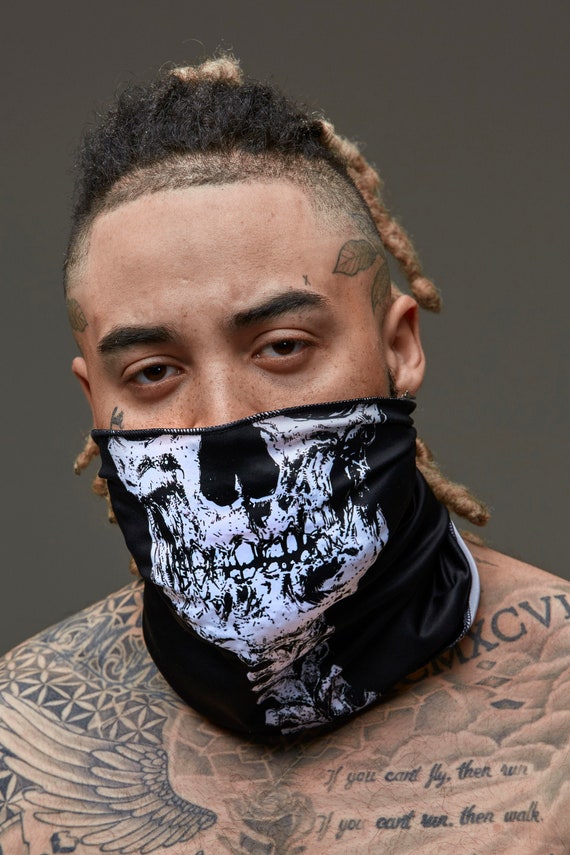 skull face scarf