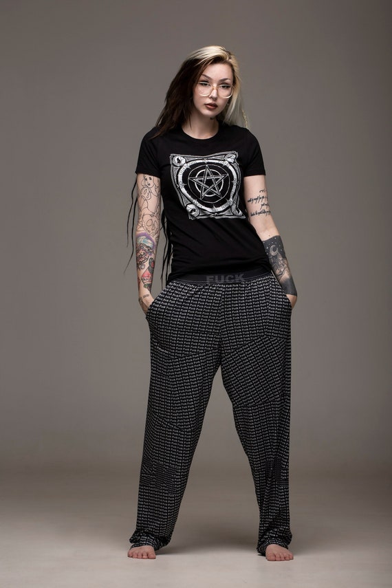 Fuck, Comfy Pants, FUCK, Fuck All Over Print, Offensive Pants, Pjs