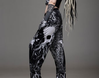Cthulhu, comfy pants, kraken, octopus, Lovecraft, Cthulhu pants, pjs, goth, nugoth, occult, witchy, occult pyjamas, kraken pyjamas