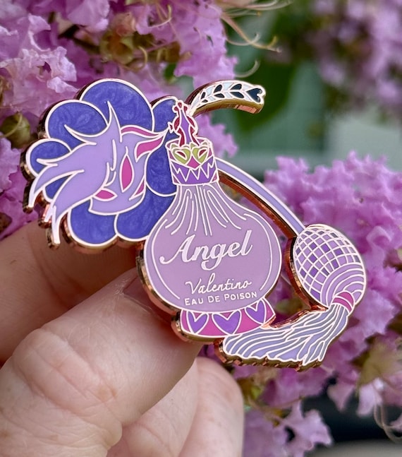 Angel Dust Hard Enamel Pin Hazbin Hotel — Eau De Poison - Etsy