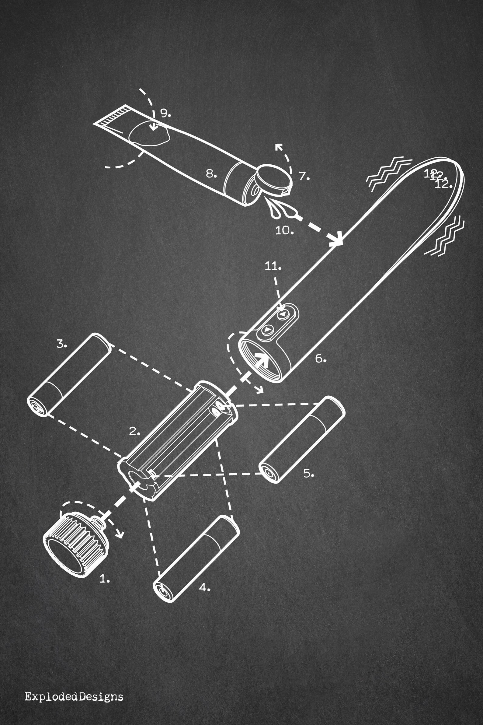 Exploded Vibrator Art Print Poster - Etsy