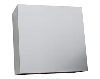 30" Stainless Steel Square Hood Vent Custom Color 3 Speed fan with LEDs