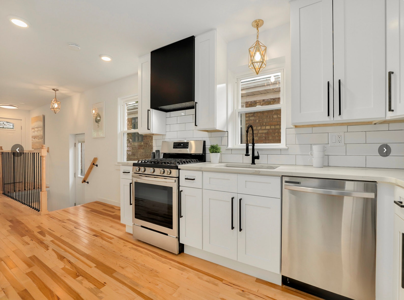 Gold Range Hood 30 Square Hood 3 Speed Fan With Leds Etsy