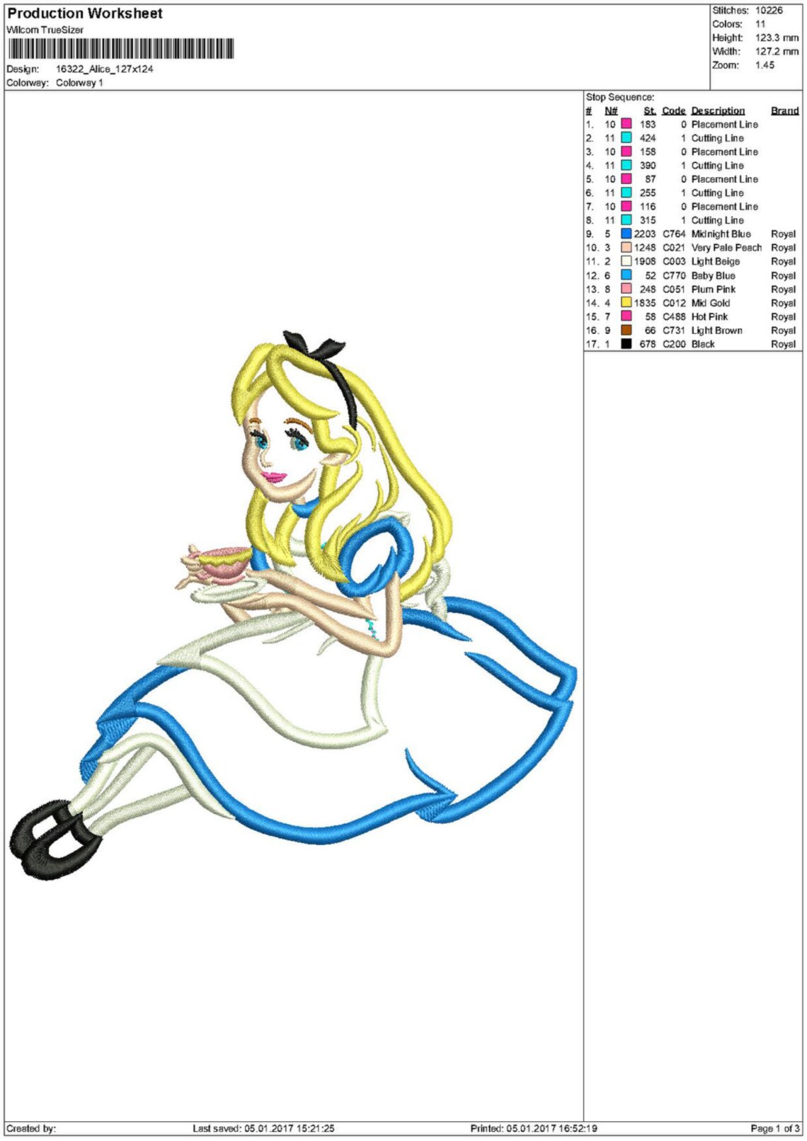 Applique Alice. Alice in Wonderland. Machine Embroidery Etsy