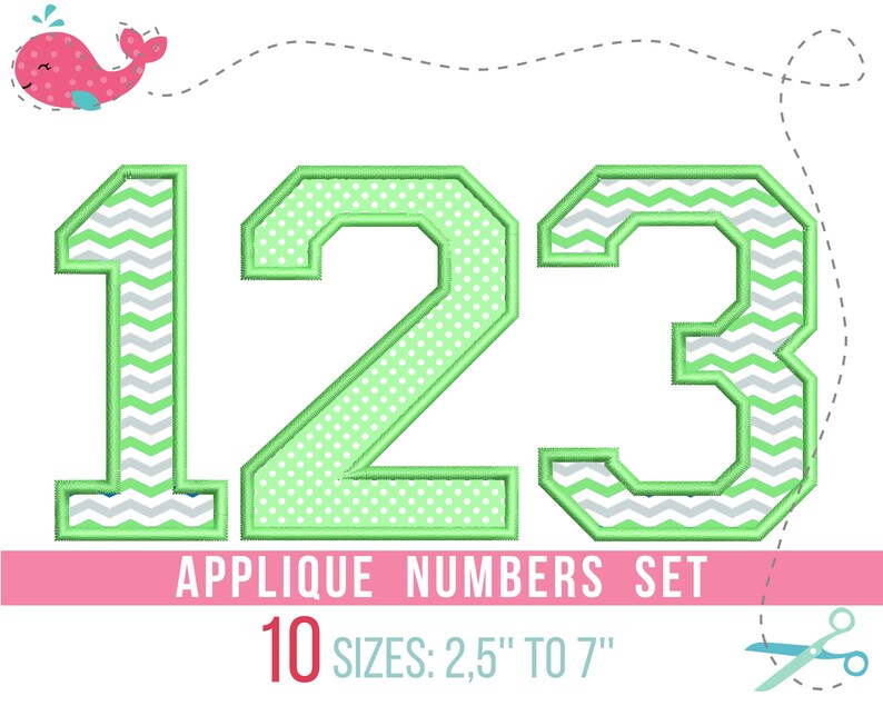 Varsity Applique Numbers. Collegiate Sport Athletic Block Etsy