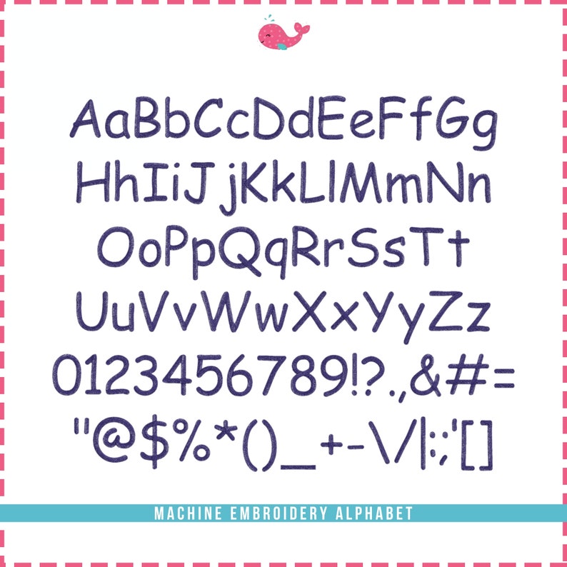 Comic Sans Font Monogram Fancy Machine Embroidery Comic Sans Font Mono