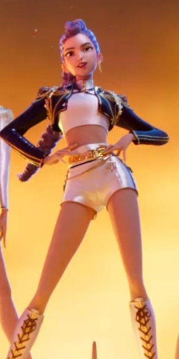 Rumi Kostüm Frauen - Demon Hunters Cosplay Outfit Golden