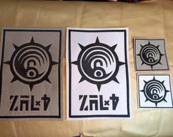 Gachiakuta Embroidery Cosplay Patch Anime Cleaner white/grey für schulter/rücken