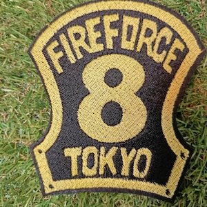 Fire Force Anime  Embroidery Cosplay Patch Anime