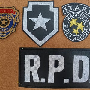 Resident Evil Leon Police Patch Embroidery Cosplay
