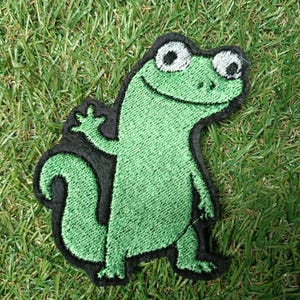 Lizard Meme  Eyes Embroidery Patch Cosplay