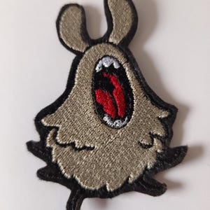 Patch ricamata di Hollow Knight Silksong Flew Rawwwrr Cosplay