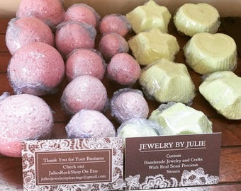 Jewelry Bath Bombs set of 3 various sizes