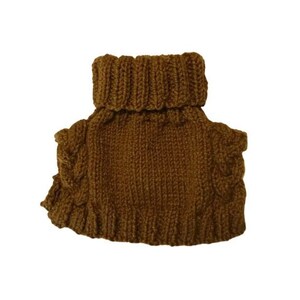 Arctic Dickey Knitting Pattern, Braided Cable Knit Cowl (Instant Download)