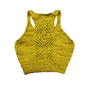 Falling For You Top KNITTING PATTERN, knit Halter Top, knit tank top, summer top, crop top, knit top for women, knitting pattern for women image 2