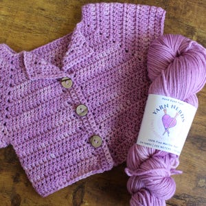 Alison&#39;s Baby Sweater Crochet Pattern – PDF Download | Easy Baby Cardigan Pattern | Newborn to 12 Months | DIY Baby Gift