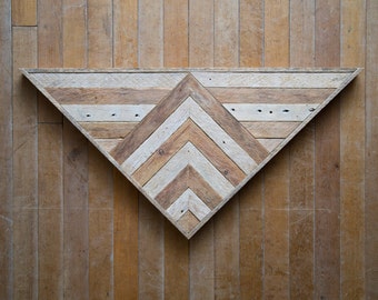 Wood Wall Art |  Reclaimed Wood Wall Art | Wood Art | Rustic | Wood Decor | Geometric Wood Art |Wood Triangle | Farmhouse | Reclaimed Wood |