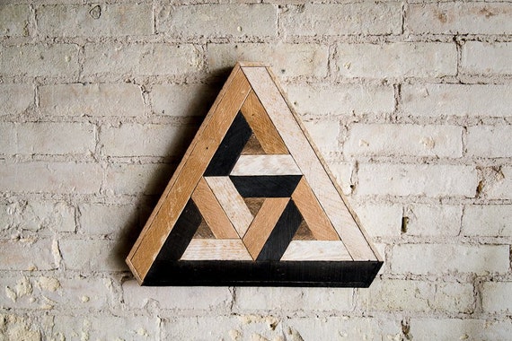 Reclaimed Wood Wall Art | Wood Wall Art  | Reclaimed Wood | Wood Art | Rustic Geometric| Wood Decor | Wood Wall Decor| Penrose | Farmhouse