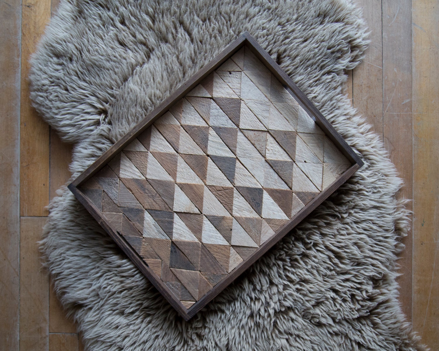 Wood Serving Tray Wood Tray Reclaimed Wood Decorative Tray