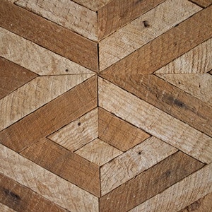 Reclaimed Wood Wall Art, Lath, Decor,Pattern, 3D, Geometric, Chevron Black Friday Sale image 4