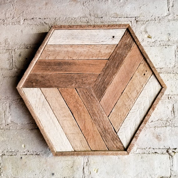 Wood Wall Art, Reclaimed Wood Wall Art, Wood Decor, Wood Wall Decor, Modern Wood Art, Cube Art, Wood Wall Decor, Rustic Decor, Geometric Art