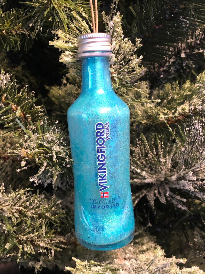 VIKINGFJORD Vodka Christmas Tree Ornament Glass Etsy