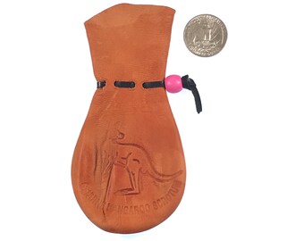 scrotum tobacco pouch Kangaroo Scrotum Medium Size With Stamp / Oddities / Coin Pouch / Dice Bag  / White Elephant Gift / #1219