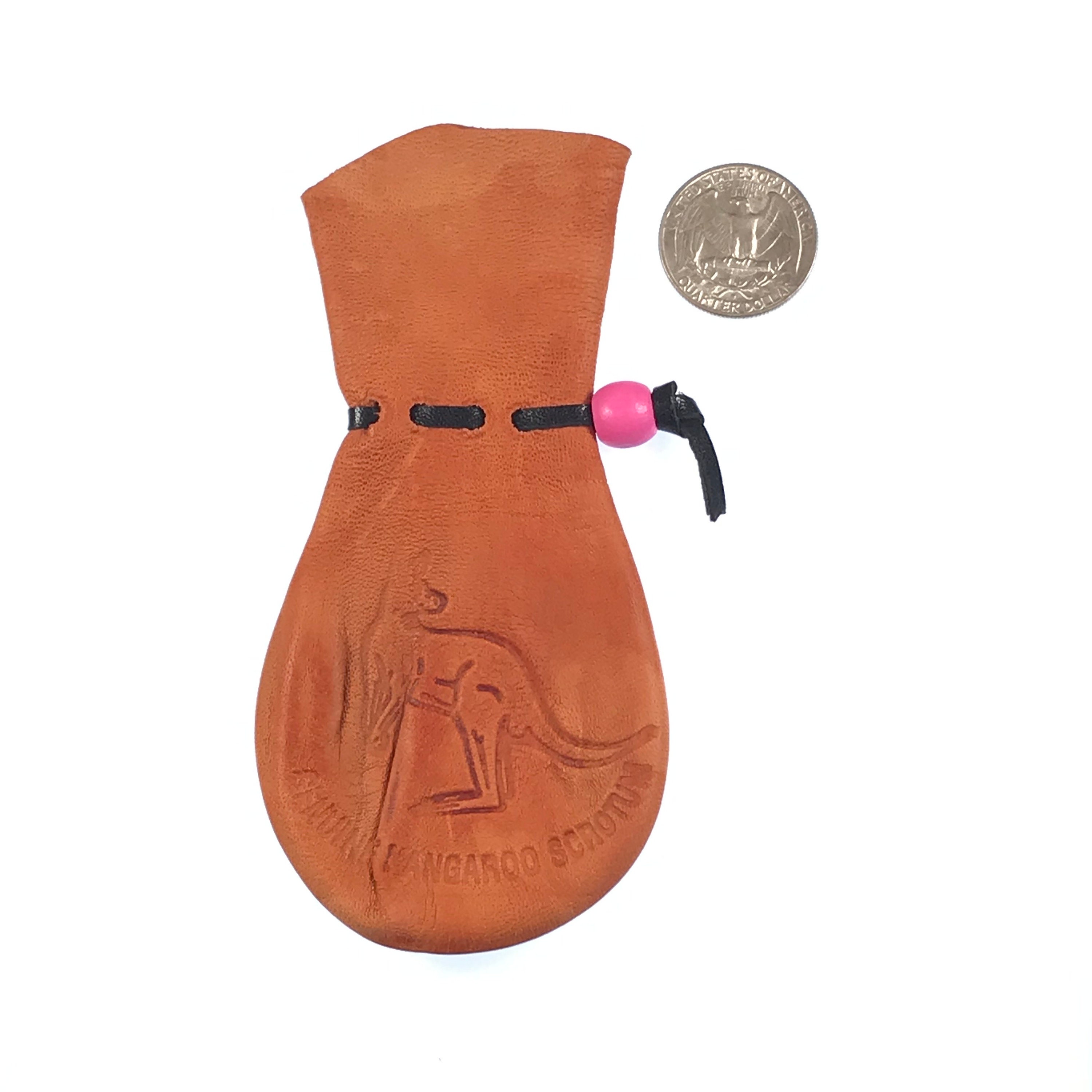 Kangaroo Scrotum Medium Size With Stamp / Oddities / Coin Pouch / Dice Bag  / White Elephant Gift / #1219
