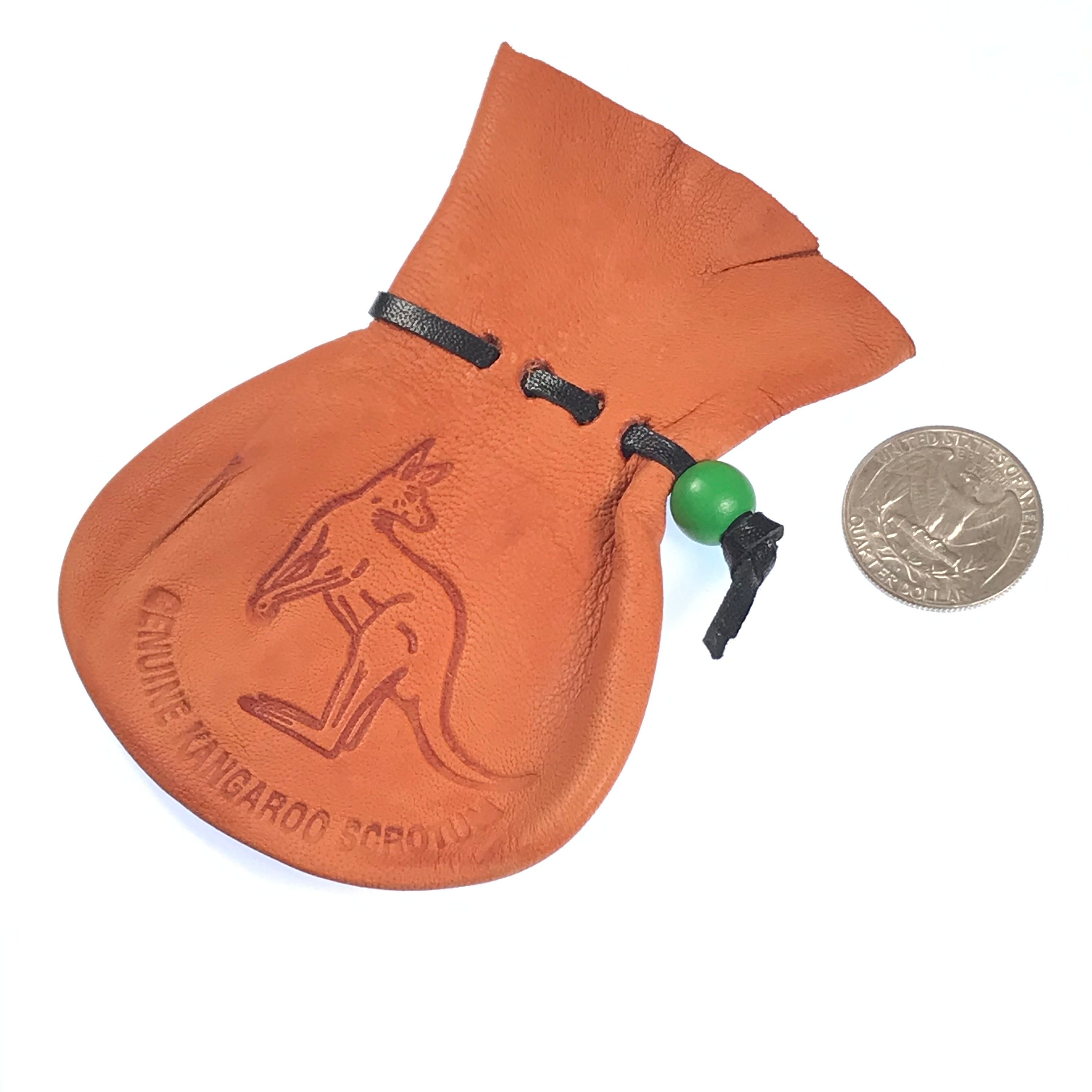 Kangaroo Scrotum Bag / Coin Purse / Oddities / Dice Bag / Etsy