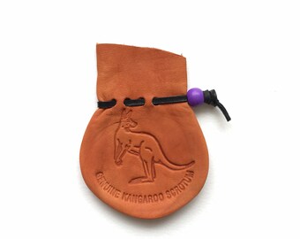 Kangaroo Scrotum Bag / Oddities / Birthday Gift / Small with Stamp #320