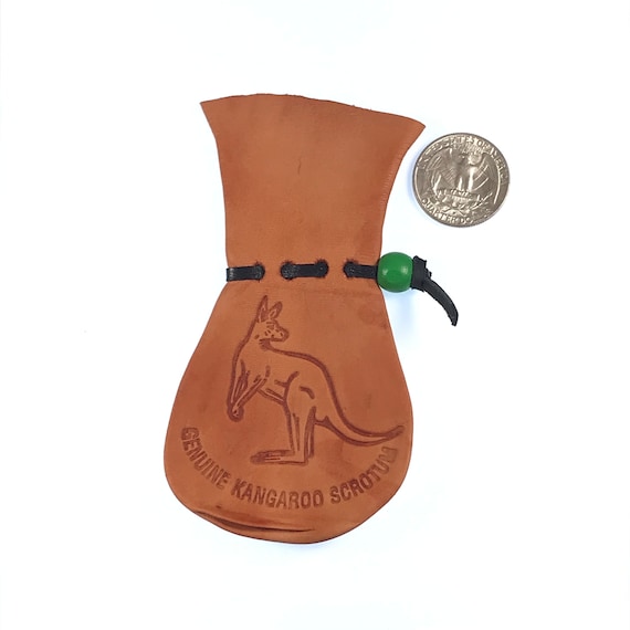 KANGAROO FUR COIN POUCH - WITH FLAPS
