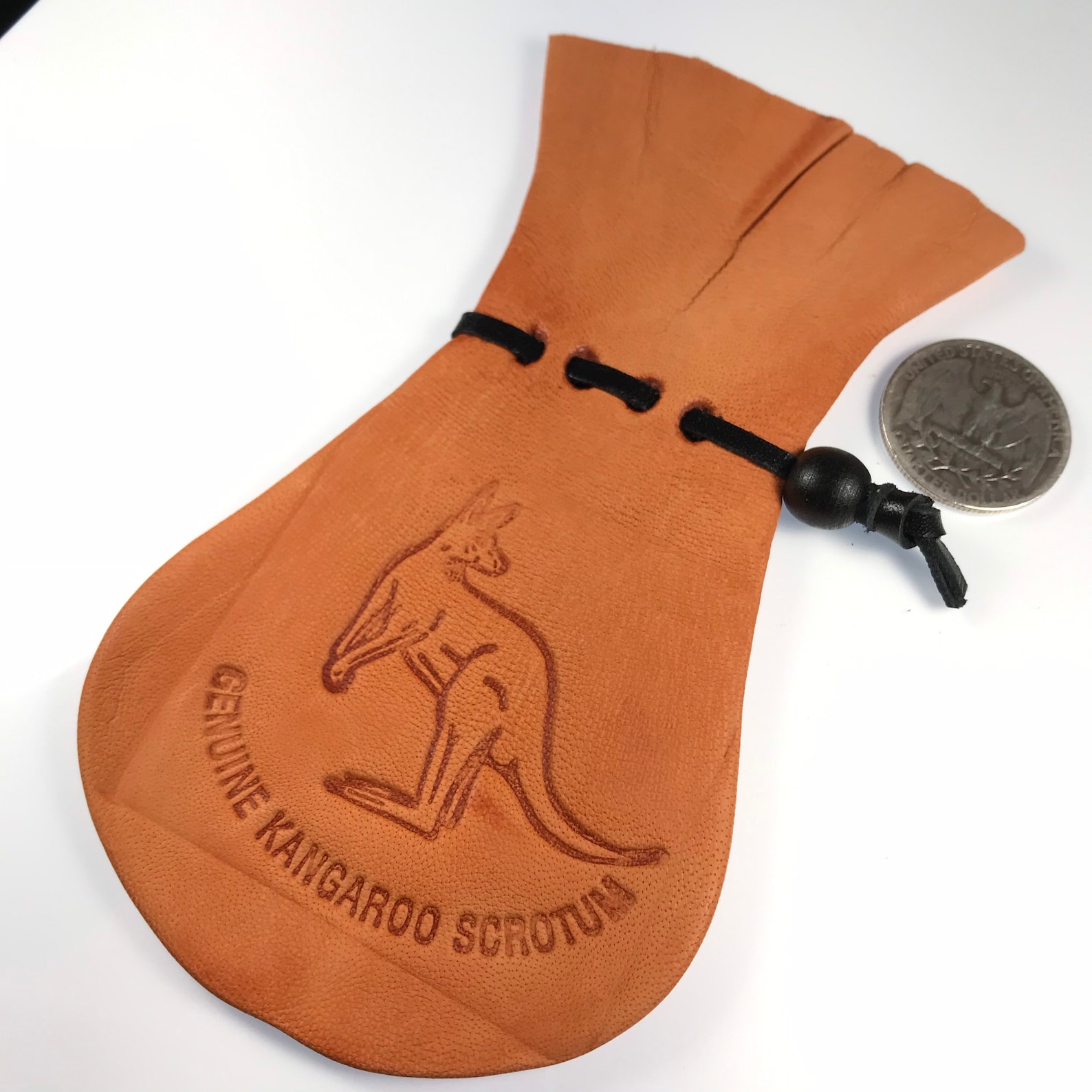 Kangaroo Scrotum Coin Purse / Large With Stamp / Dice Bag / Etsy