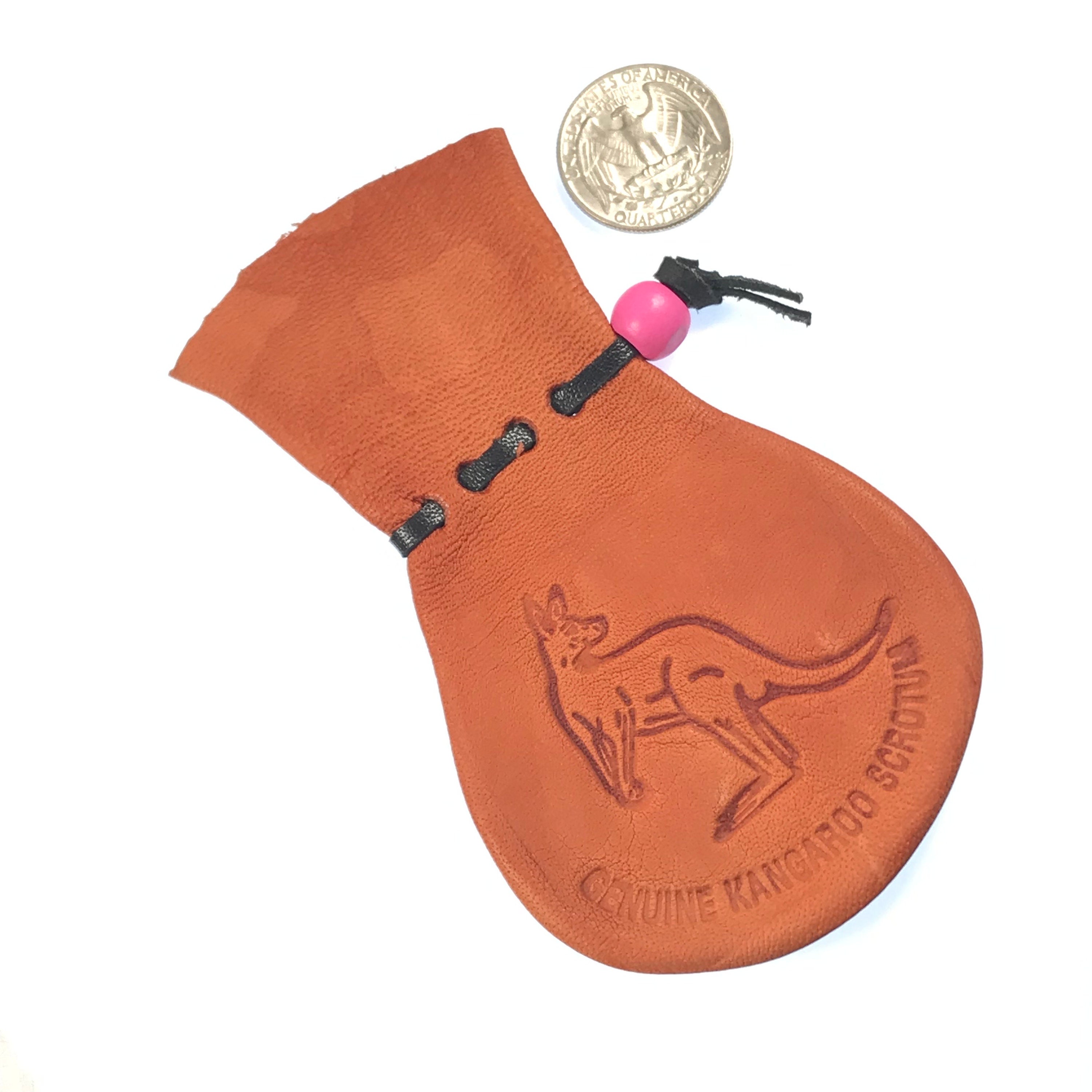 LEATHER POUCH KANGAROO SCROTUM JUMBO WALLET REAL MEN'S COIN PURSE GIFT |  eBay