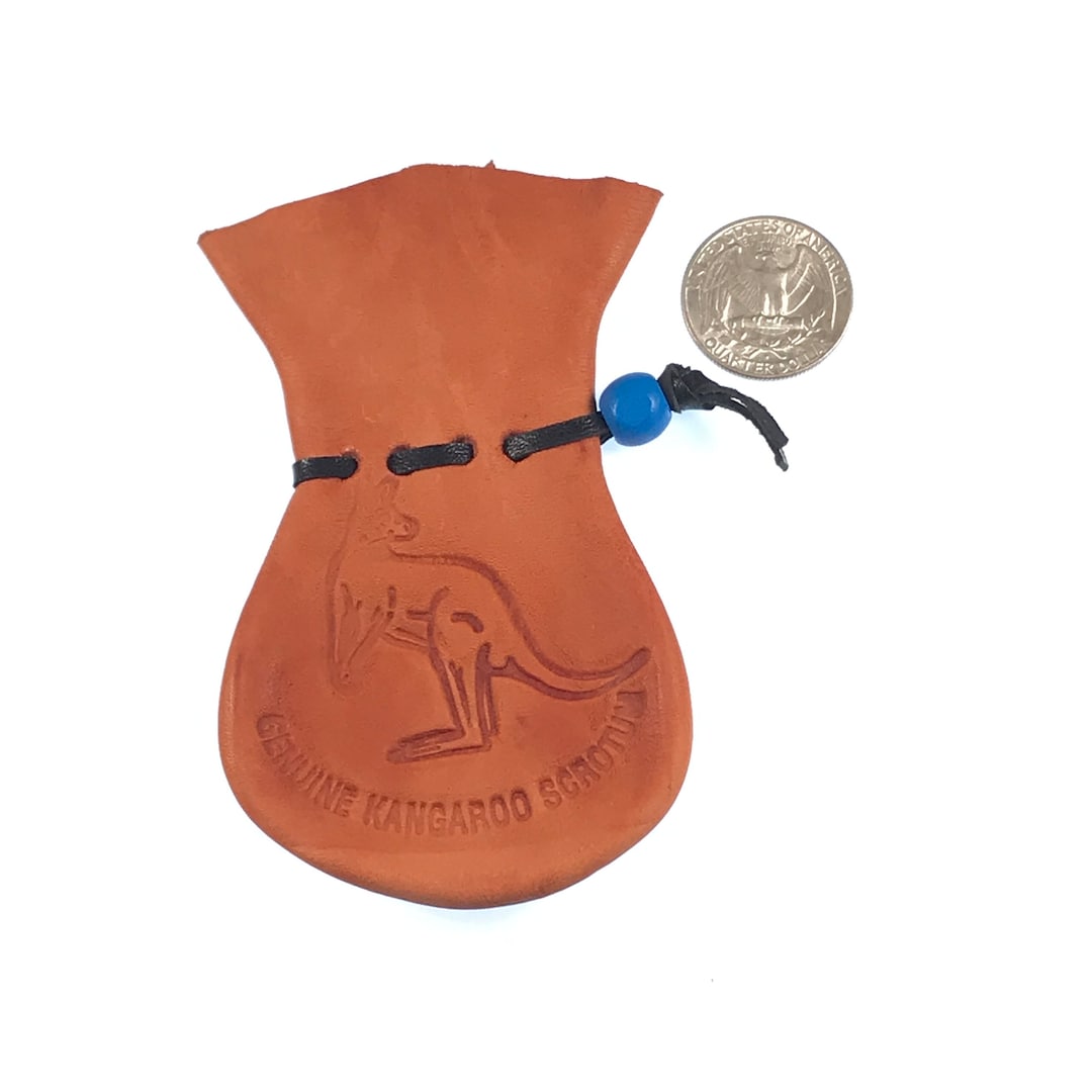 Kangaroo Scrotum Bag / Coin Purse / Oddities / Dice Bag / Etsy