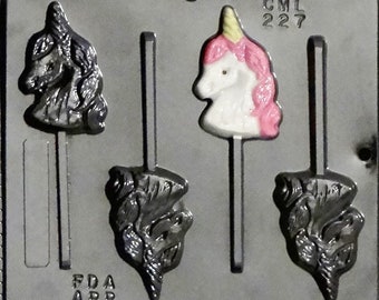 Plastic mold for making chocolate candy  Unicorn...kids love unicorns. Adults too  One mold