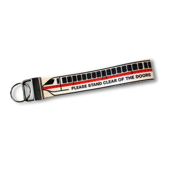 Monorail Wristlet Keychain – Bilingual Theme Park Inspired Gift
