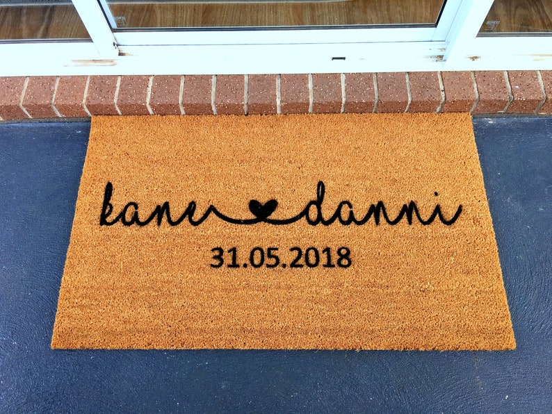 Personalised Front Doormat Housewarming wedding new home Etsy