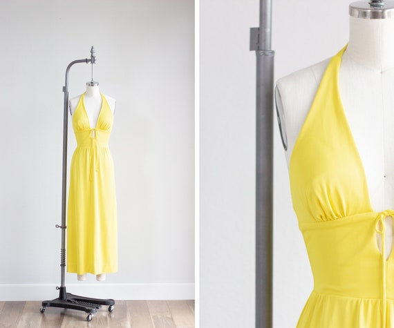 Catalina Swim Dress . Canary Yellow Maxi Dress . S