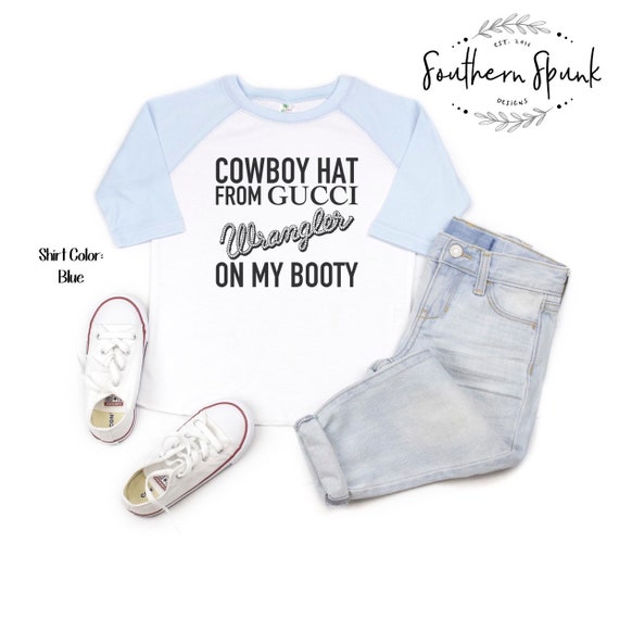 gucci cowboy hat wrangler on my booty