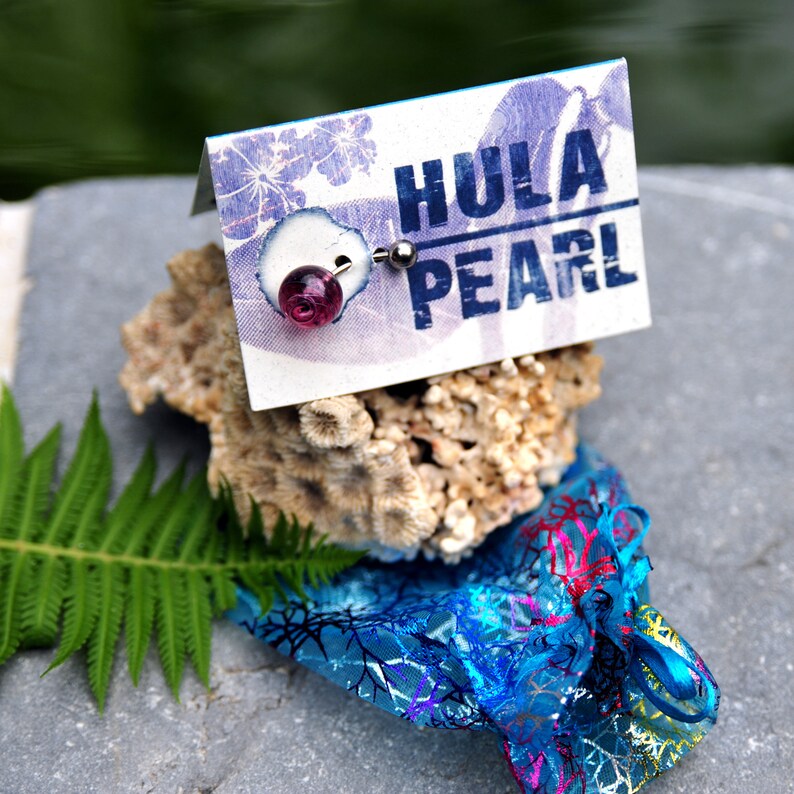 Hula Pearl hibiscus swirl navel piercing a piece of jewelry image 5