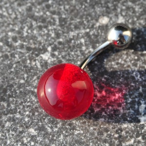 Bauchnabel-Piercing Hula Pearl Aloha Cherry Piercing Schmuckstück aus Glas und Titan Bild 1