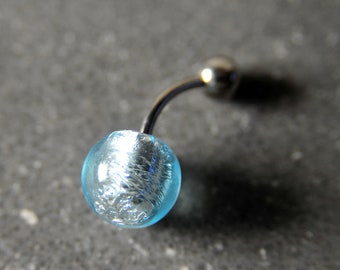Bauchnabel-Piercing Hula Pearl "Shallow Ocean Wave" Piercing Schmuckstück aus Glas und Titan