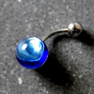 Hula Pearl blue reef navel piercing a piece of jewelry image 1